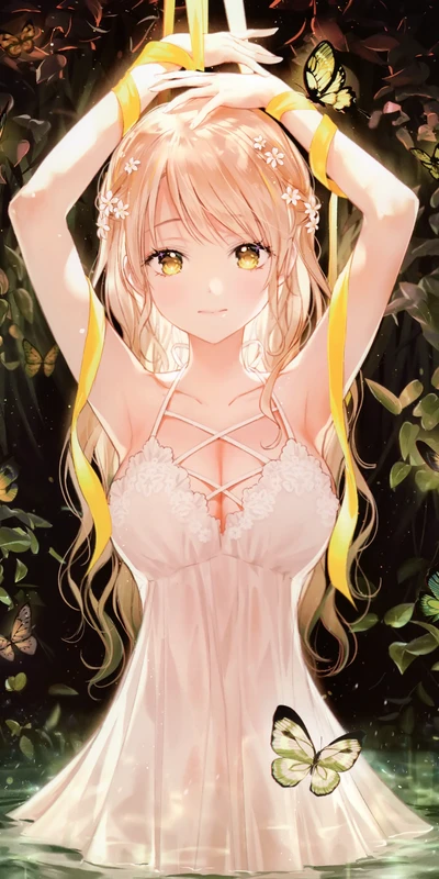 Anime Girl Portraits Elegant Aesthetic Collection - Collection with 21 images for $1